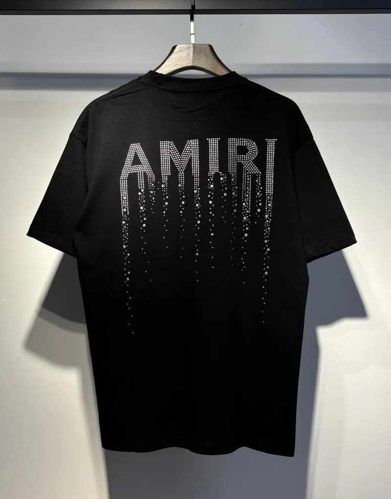 Amiri Short-Sleeve Shirt Distressed Plaid — 765 black