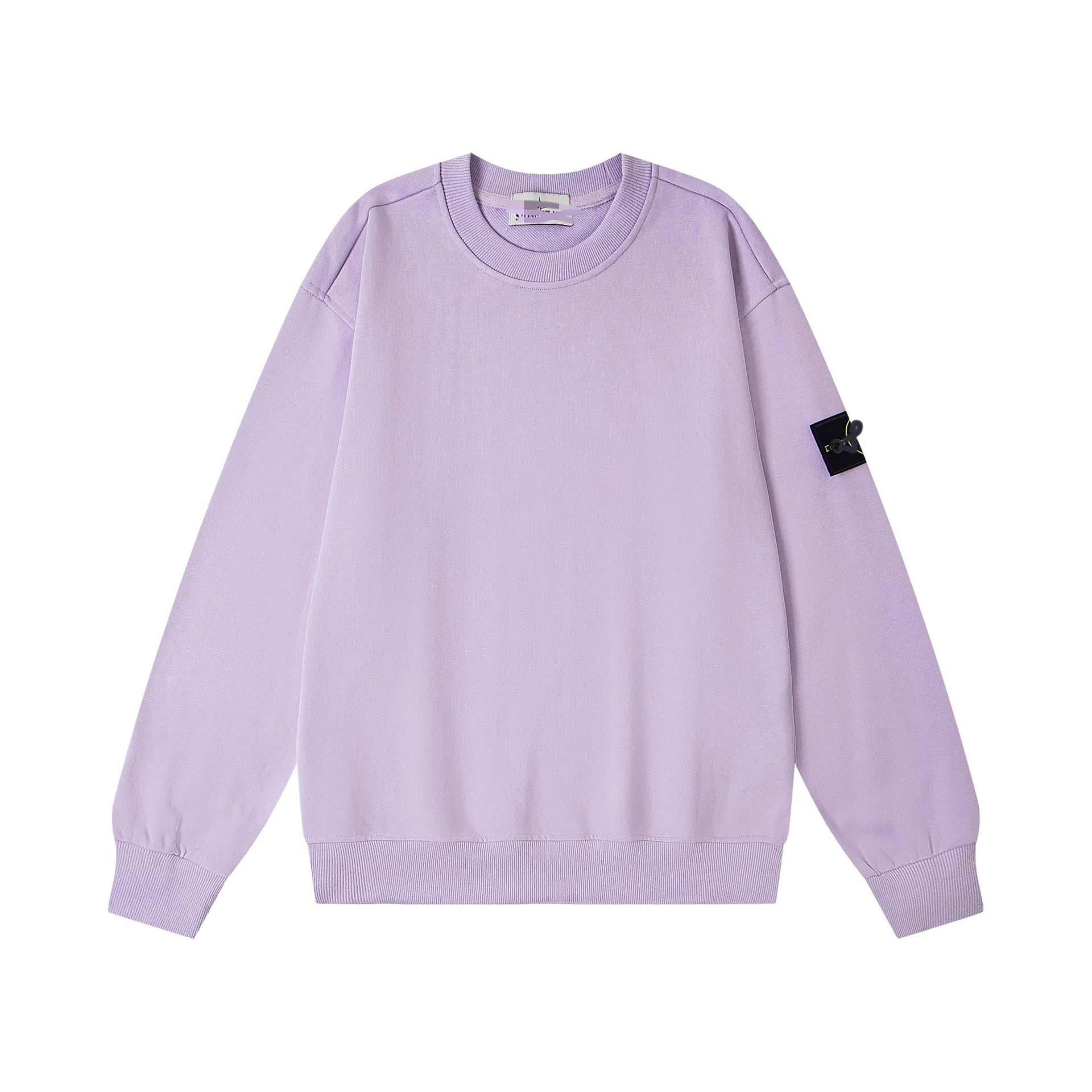 Stone Island Crewneck Sweatshirt Solid — 紫色