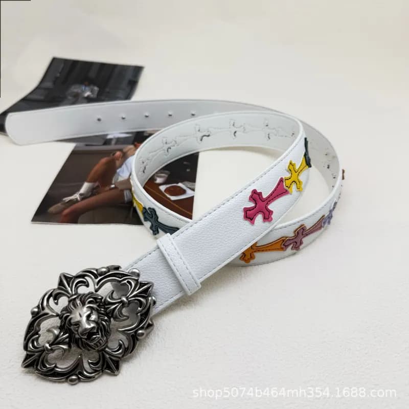 Chrome Hearts Cross Belt Embossed Cross — 27