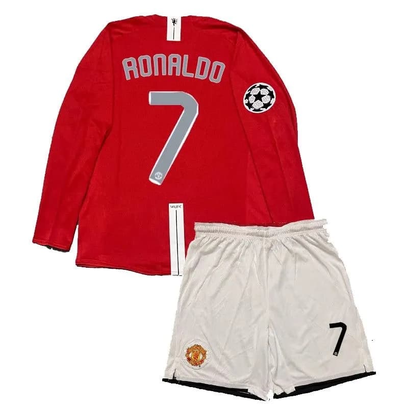 Nike Home Kit Ronaldo #7 — 0708曼联主场欧冠长袖童装7号