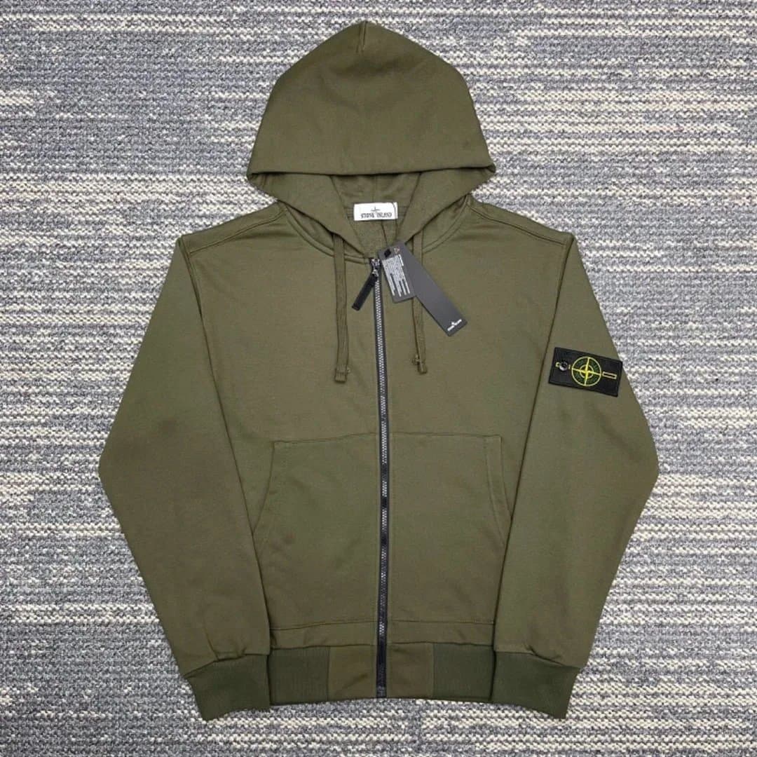 Stone Island Hooded Sweatshirt Compass Patch — 11