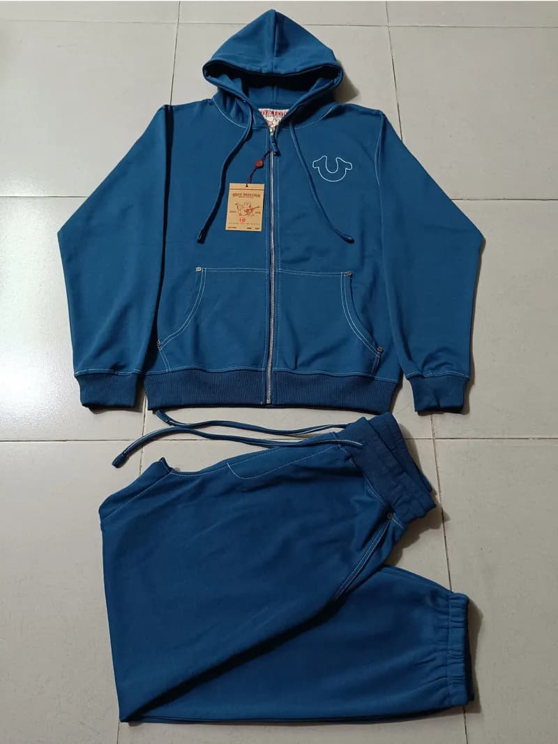 Hoodie and Joggers Set Solid Red — 蓝色套装