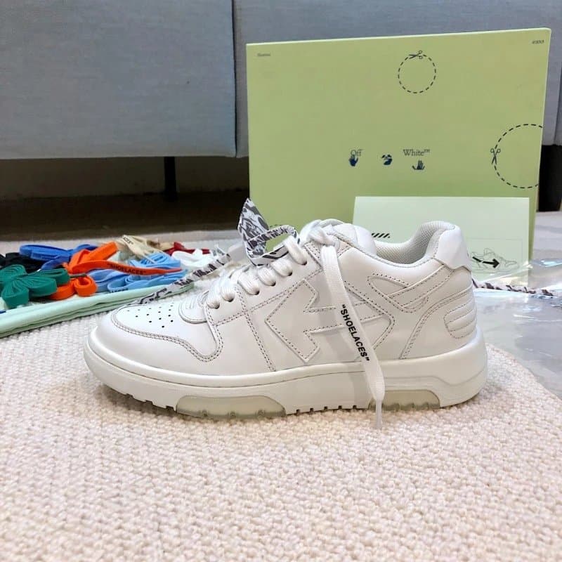 Off-White Low Top Sneaker For Walking — 21