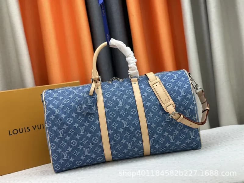 Louis Vuitton Keepall Monogram Denim