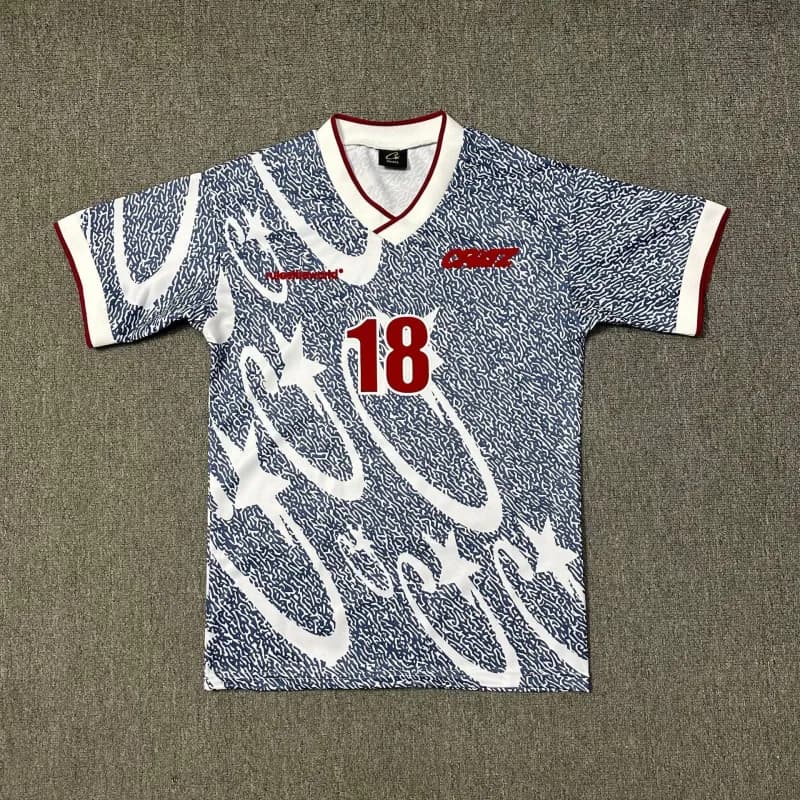T-Shirt Corteiz Script Logo — 702 灰色