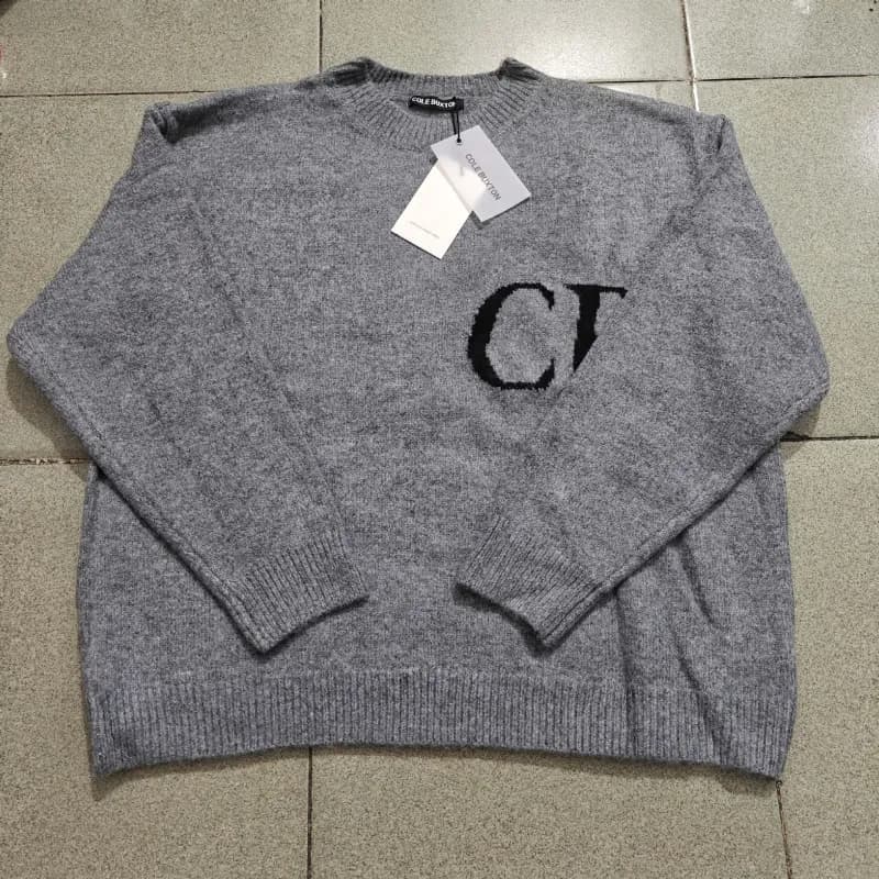 Cole Buxton Logo Knit Sweater CJ Logo
