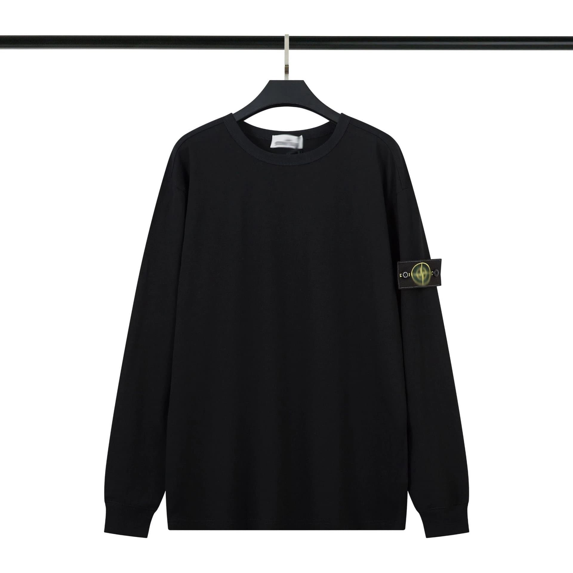 Stone Island Crewneck Sweatshirt Solid — 638黑色长袖