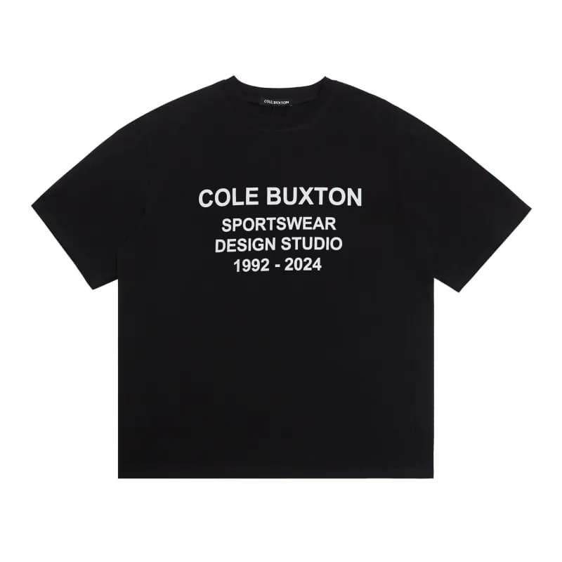 Logo Tee Cole Buxton Script — CB618黑色短袖