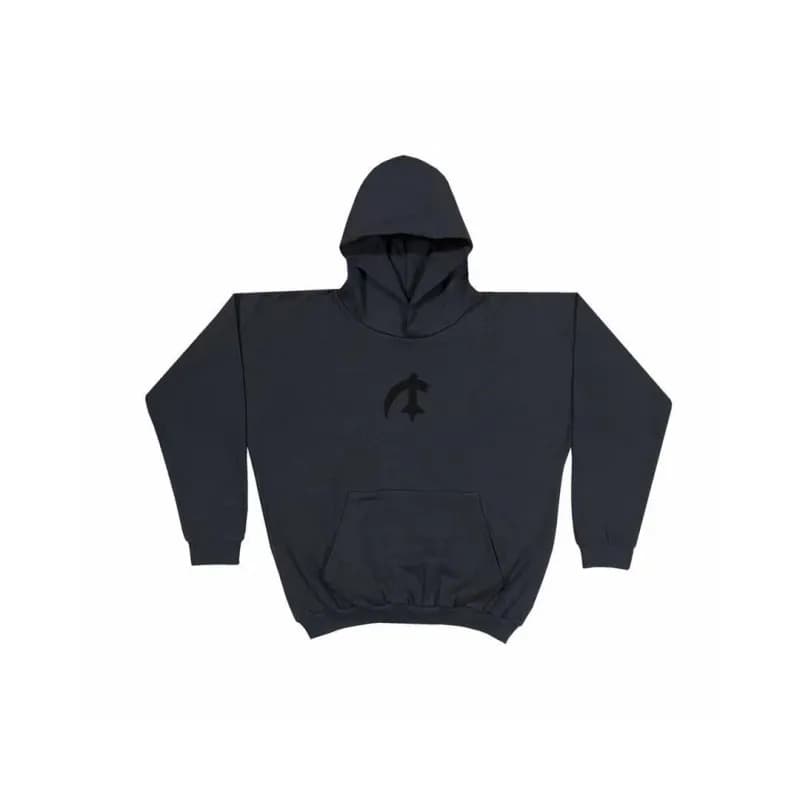 Hooded Sweatshirt Plain — Y74 black