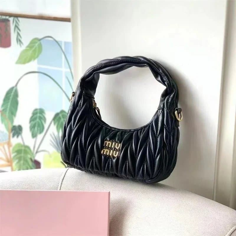 Miu Miu Mini Tote Crystal Logo — A15