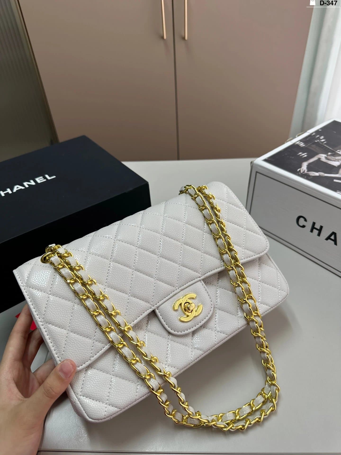 Chanel Classic Flap Quilted Caviar