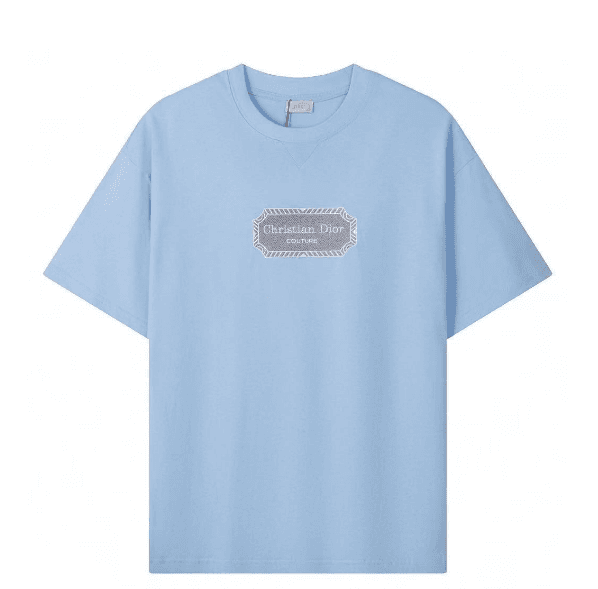Dior Polo Shirt CD Logo — 款式1-绣花蓝色