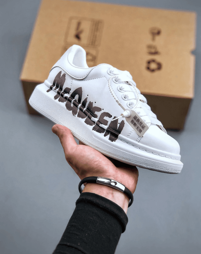 Alexander McQueen Oversized Sneaker White Red — 15