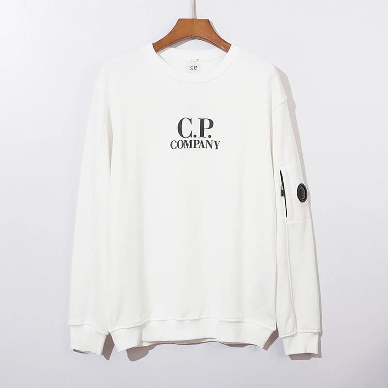 C.P. Company Crewneck Sweatshirt Goggle Patch — 9926 白色