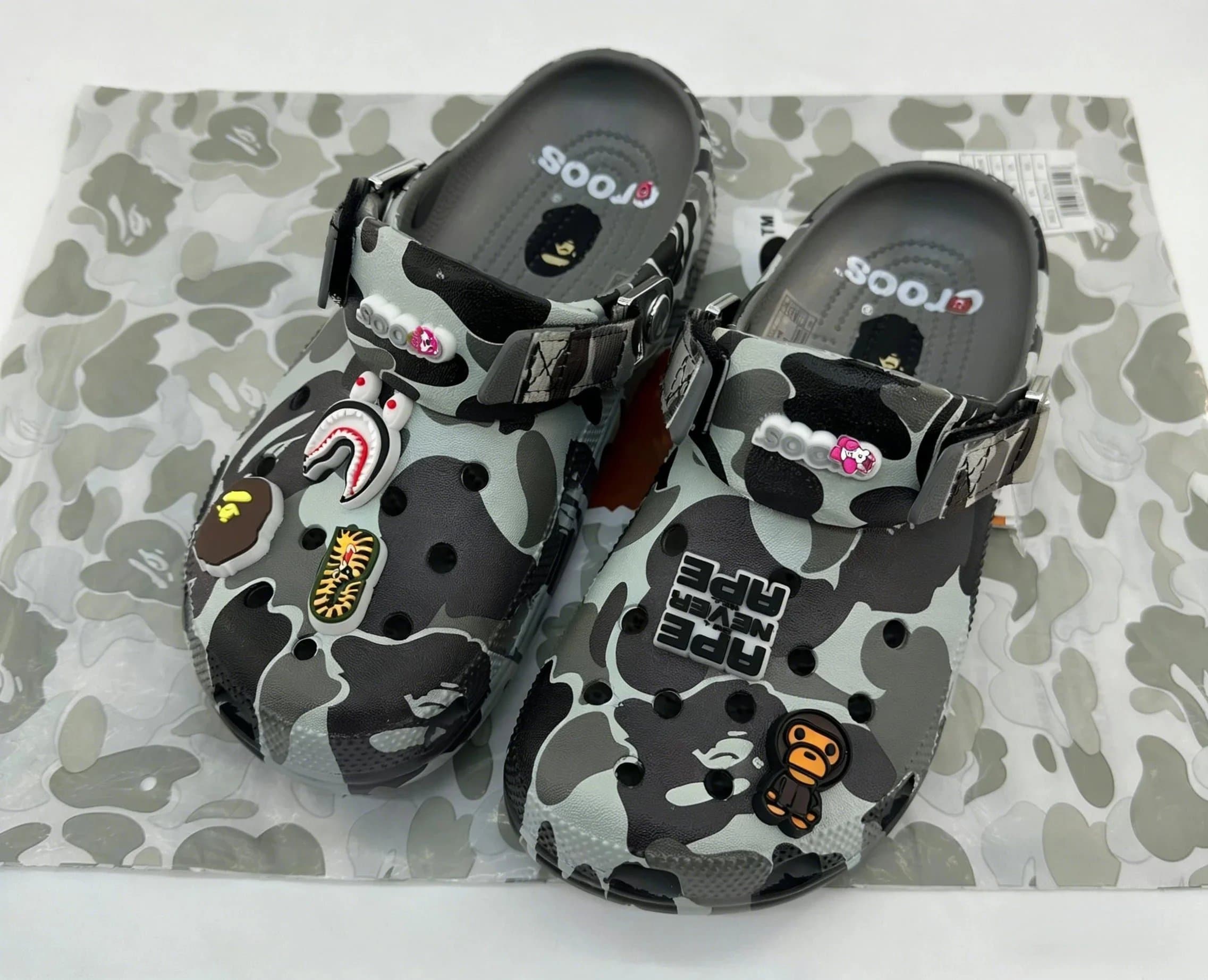 Crocs × BAPE Classic Clog A BATHING APE Camo