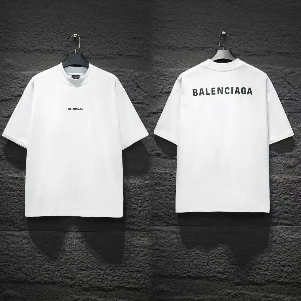 Balenciaga Logo T-Shirt Oversized Script — 73