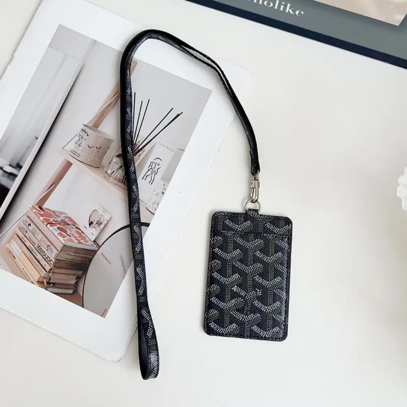 Goyard Cardholder Lanyard Goyardine Canvas