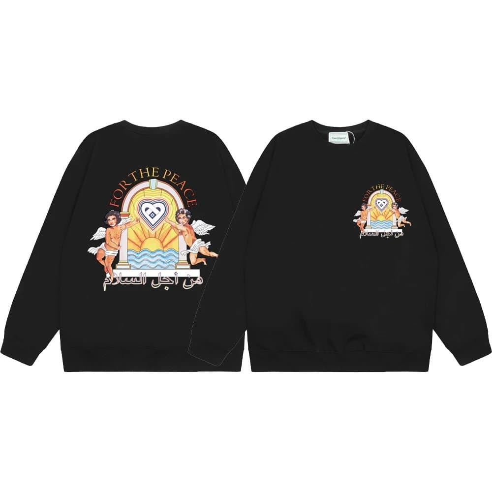 Casablanca Casa Blanca Sweatshirt Tennis Graphic — 034黑色