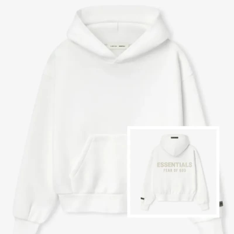 Fear of God Essentials Hooded Sweatshirt Embroidered Logo — LM893白