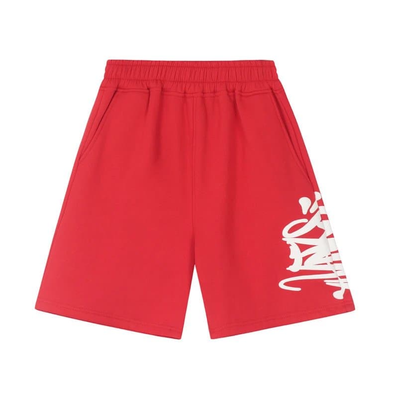 Corteiz Graffiti Shorts Cloud Blue — 红白短裤