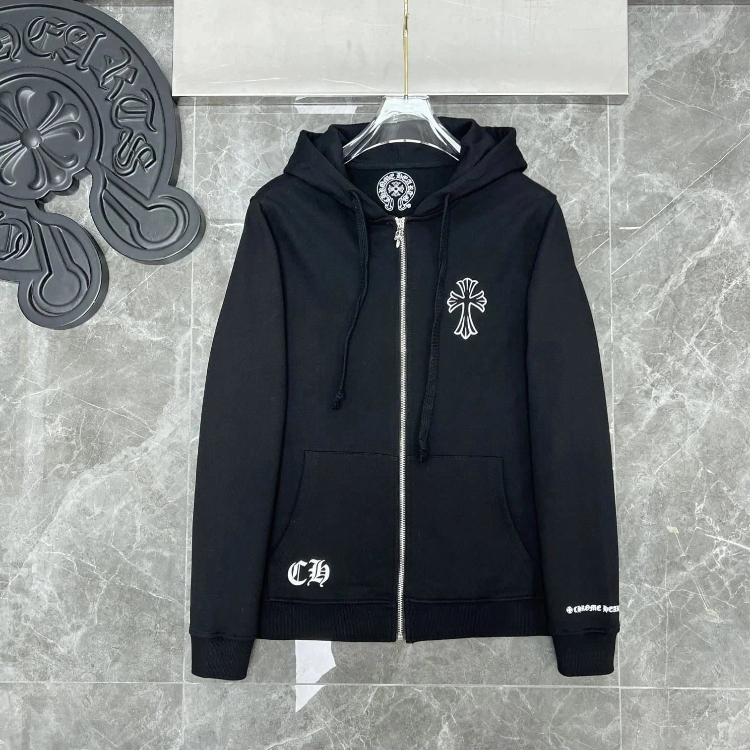 Chrome Hearts Hoodie Splatter Paint — CH-58