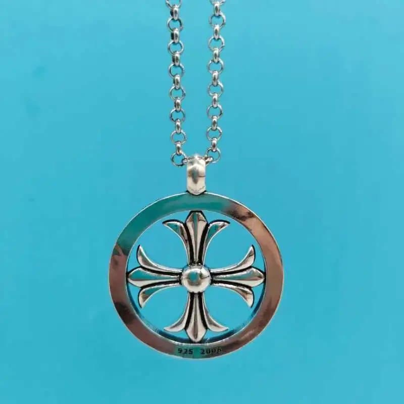 Chrome Hearts Cross Pendant Classic Scrollwork — 吊坠+项链款式4