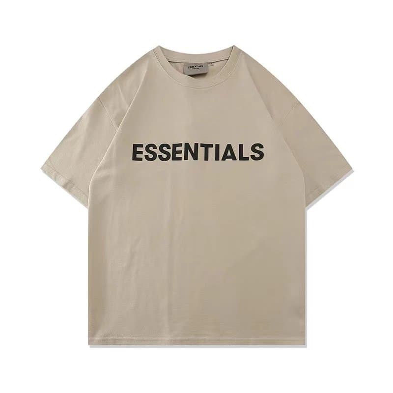 Fear of God Essentials Essentials Tee Embroidered Logo — Essentials tee  apricot