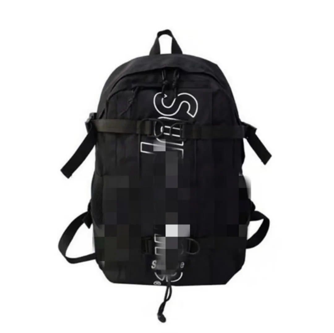 Supreme Backpack Logo Print — 黑色3