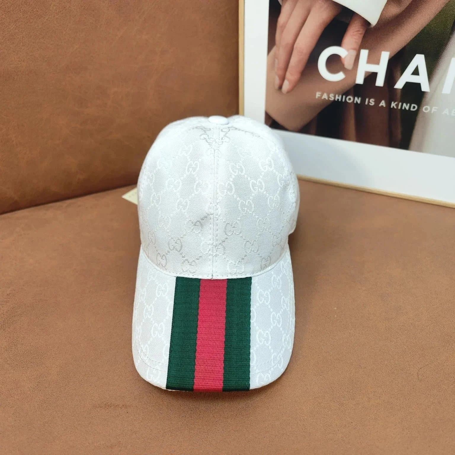 Gucci Baseball Cap GG Monogram with Web Stripe