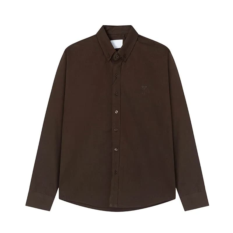 Celine Button-Up Shirt Embroidered Logo