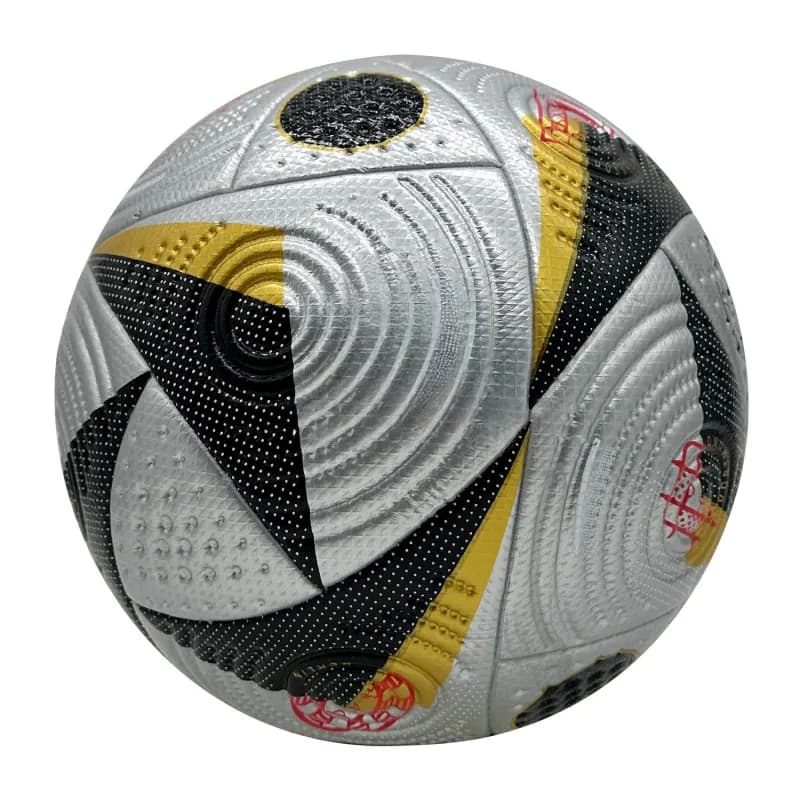 Soccer Ball Metallic Black Yellow