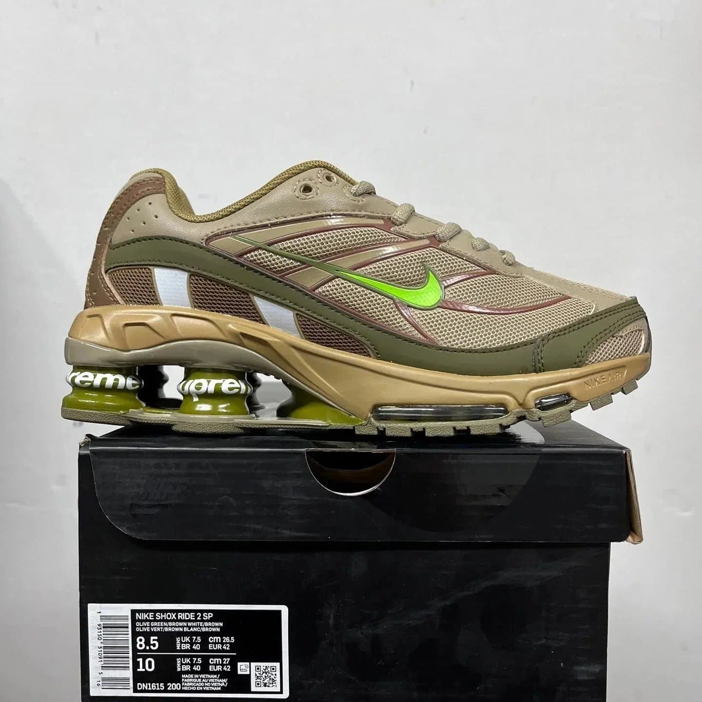 Nike Shox Ride 2 SP Olive Green/Brown/White
