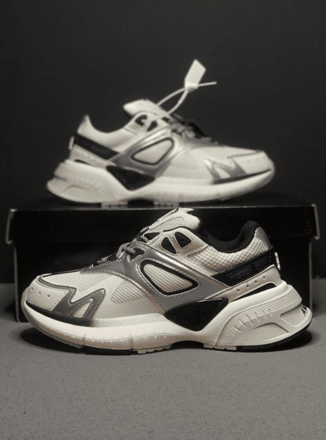 Amiri Sneaker Star Perforated — A-6白银黑