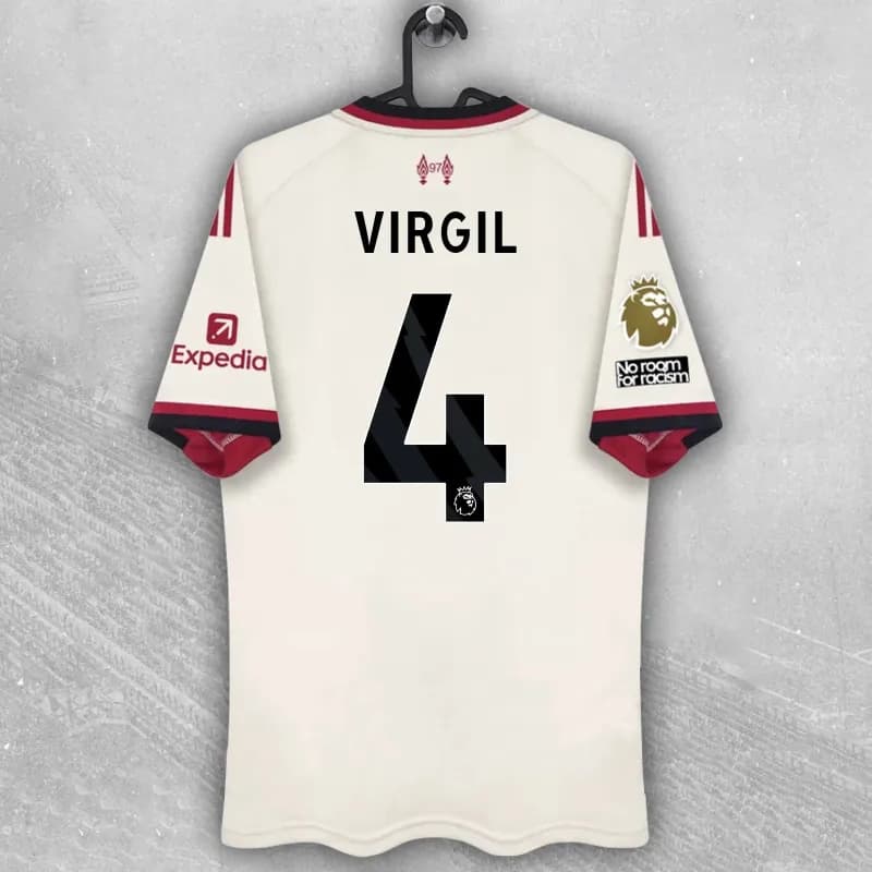 Football Jersey Player Name & Number — 2526LWP客场#4英超