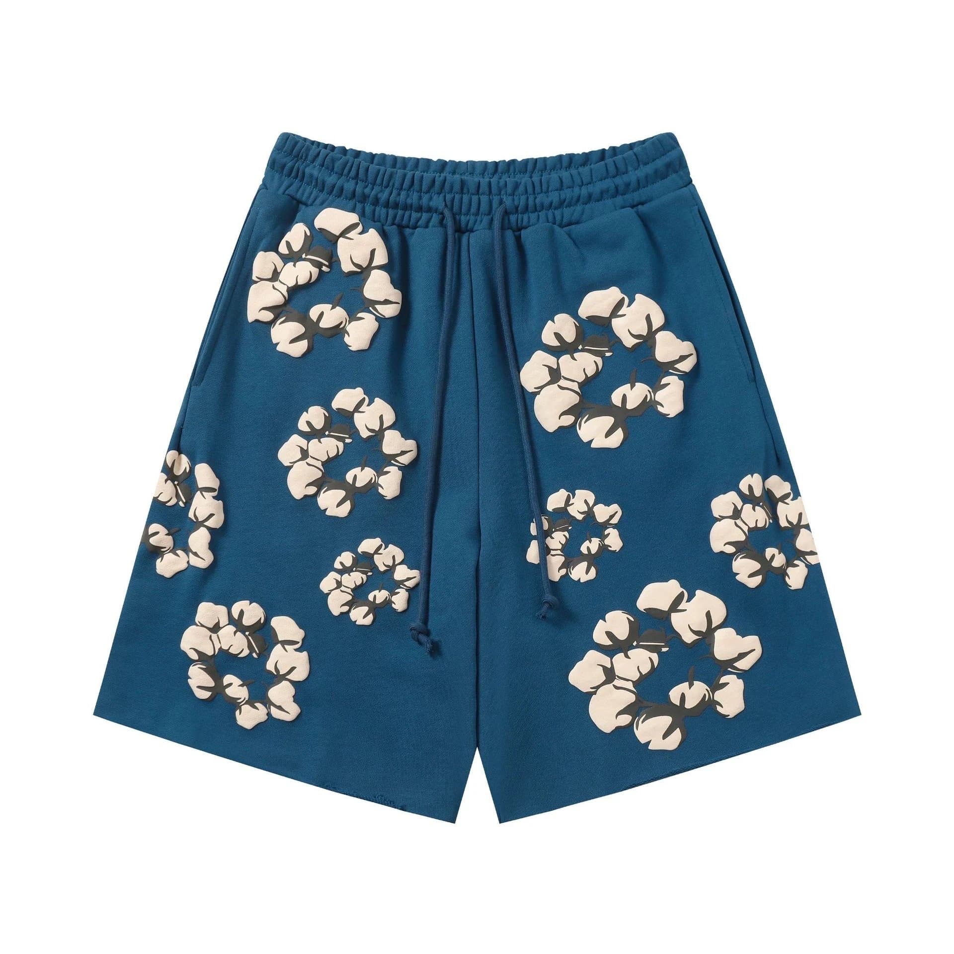 Balenciaga Cotton Flower Shorts Cotton Blossom Print