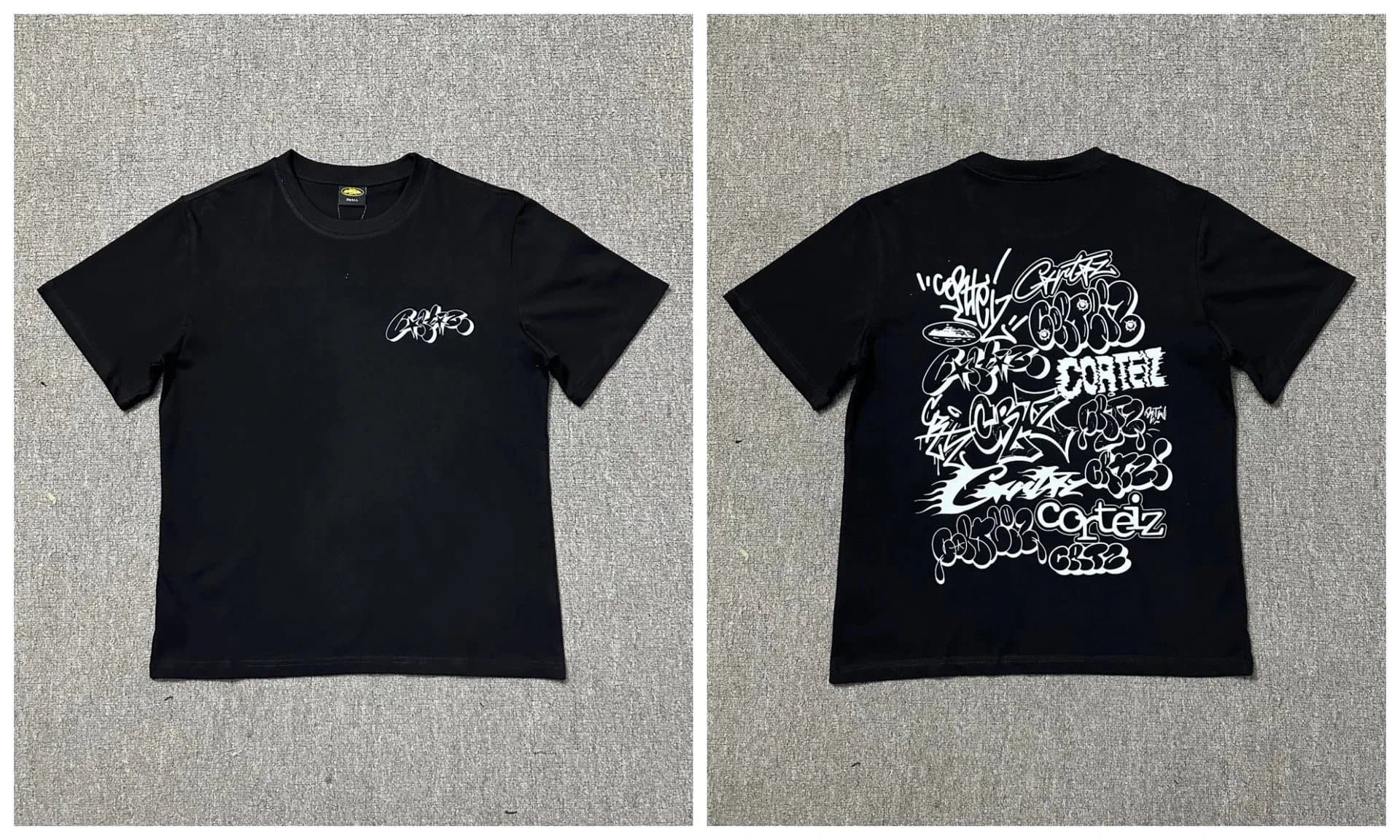 Sp5der Graphic Tee Embroidered Logo — 3217黑色