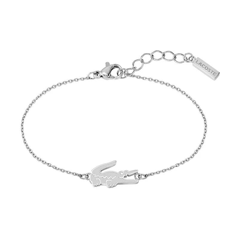 Lacoste Crocodile Charm Bracelet Silver-Tone