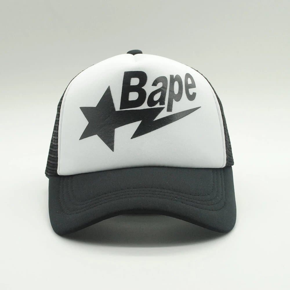 BAPE Trucker Cap Star Logo — M（56-58cm） · 黑色