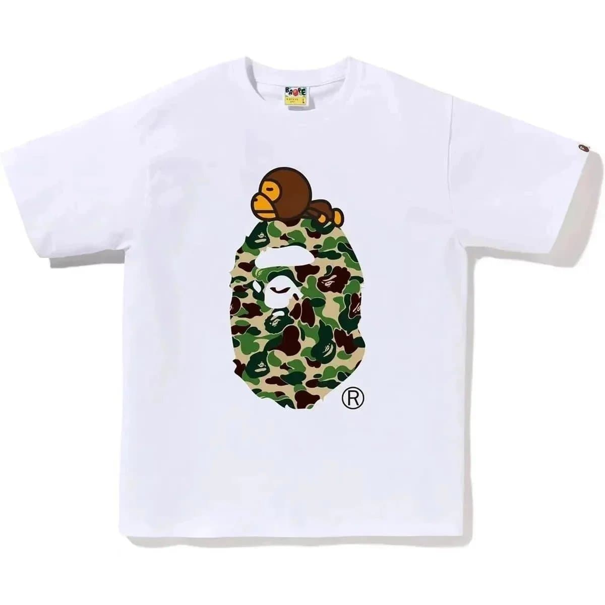 BAPE Ape Head Tee Brown Ape Face — 38