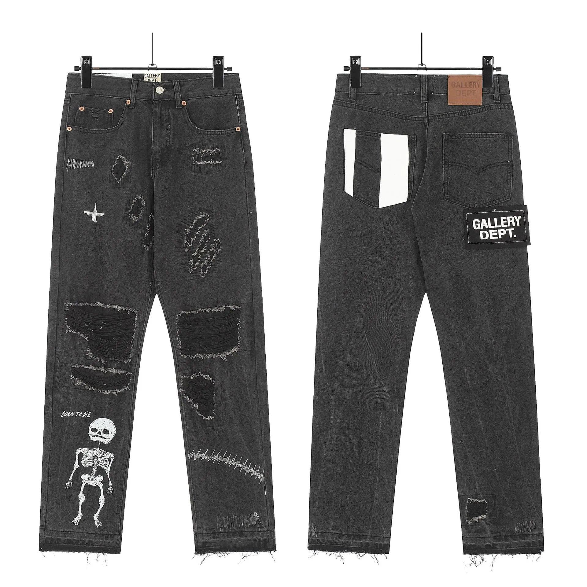 Levi's Flared Jeans Contrast Panel — KL8020黑色