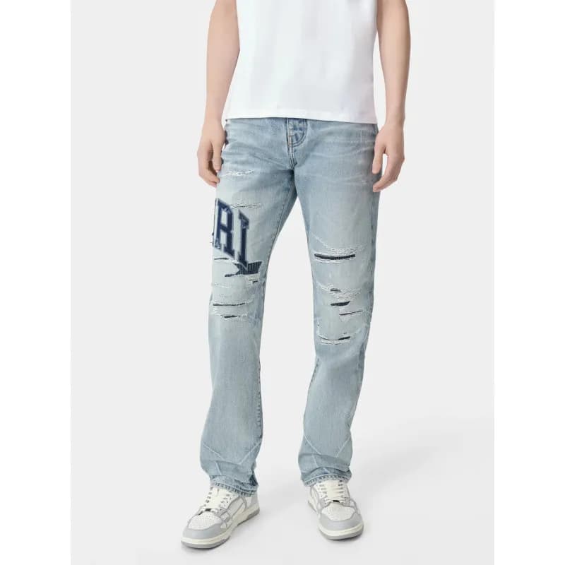 Off-White Distressed Jeans Paint Splatter — AM318#