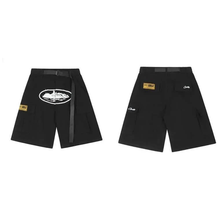 Off-White Track Shorts Diagonal Panel — 9