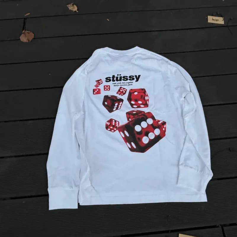 Stüssy Long Sleeve Tee Dice Print