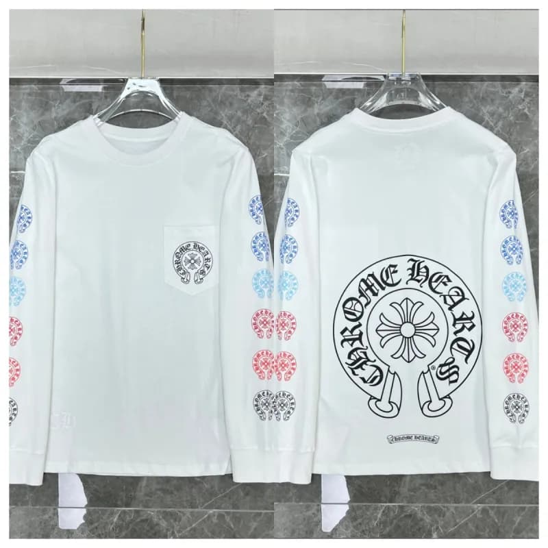 Chrome Hearts Long Sleeve Tee Cross Logo Print