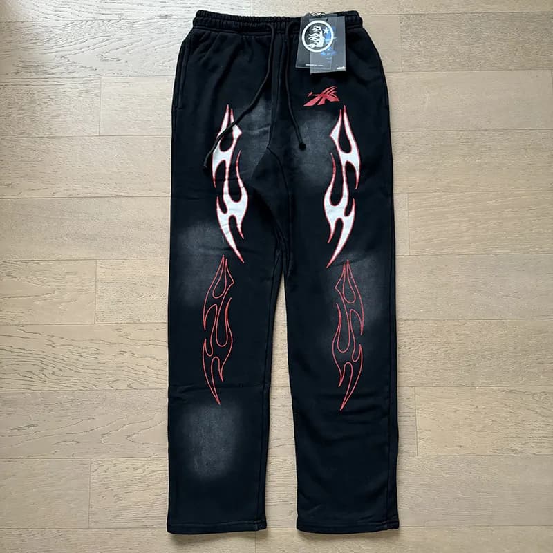 BAPE Flame Sweatpants Flame Print