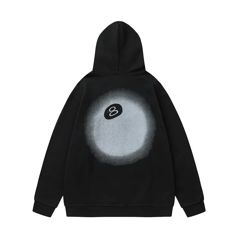 Stüssy Hooded Sweatshirt Tie-Dye — 625 black