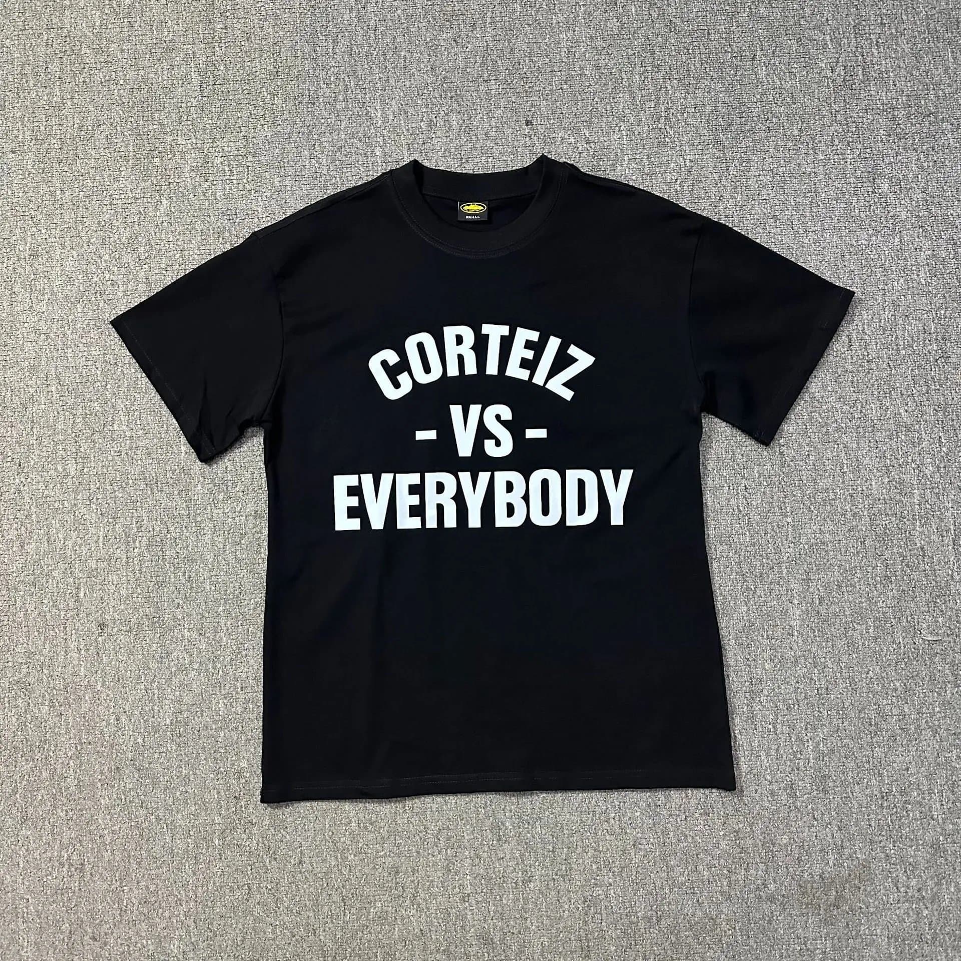 Corteiz Graphic Tee Rules the Waves — 3167 Black