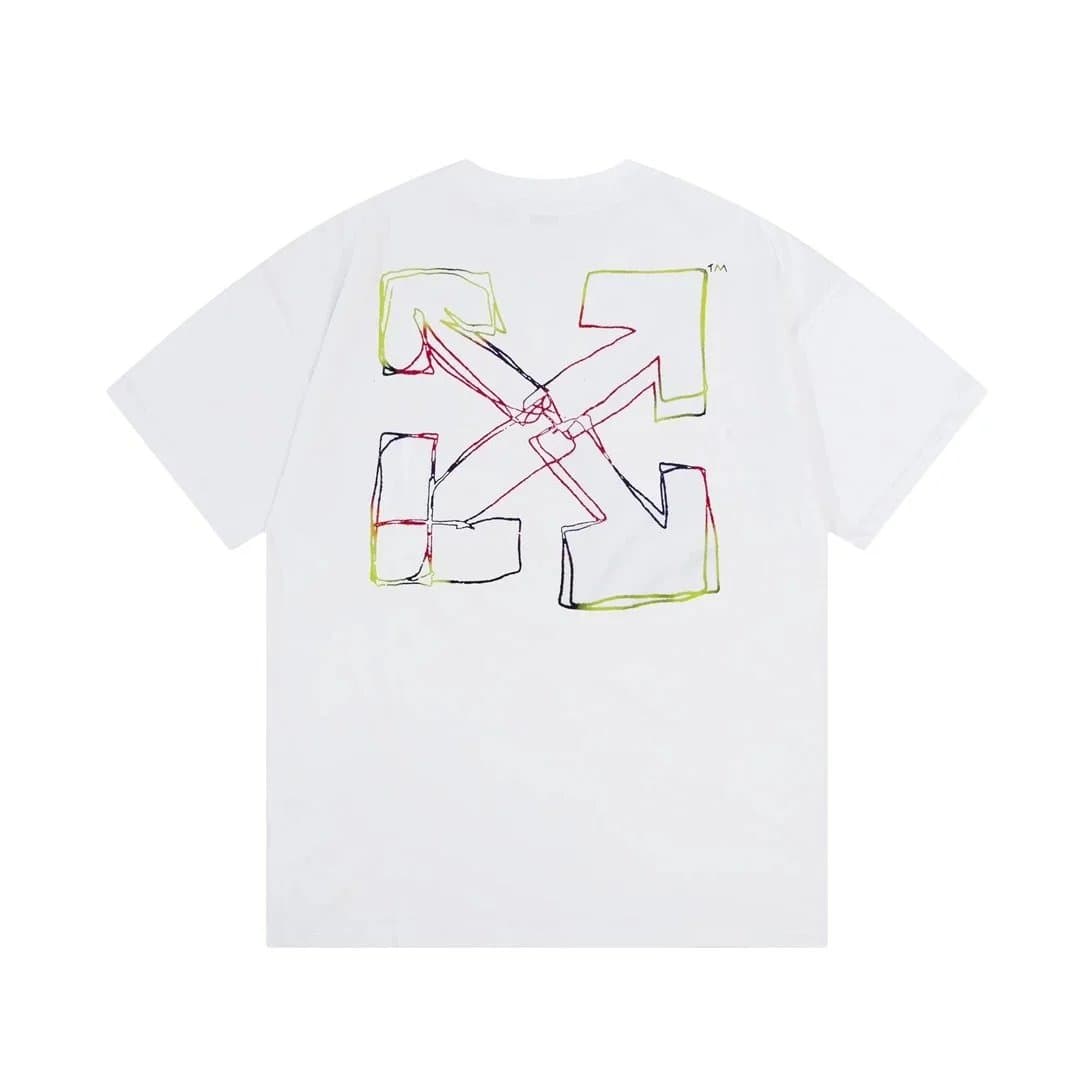 Off-White Arrow Graphic Tee Multicolor Outline