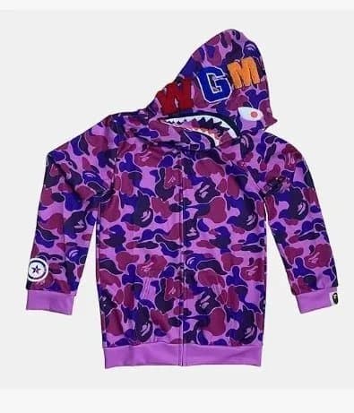 BAPE Shark Hoodie Multi Camo Patchwork — ALBB-22