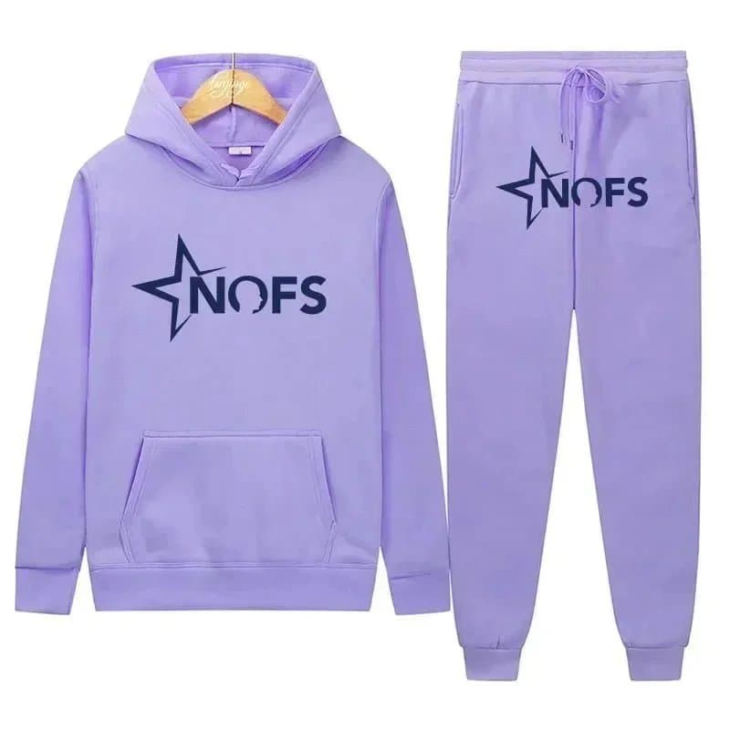 Emporio Armani EA7 Hoodie and Joggers Set Gold Logo — DD-25